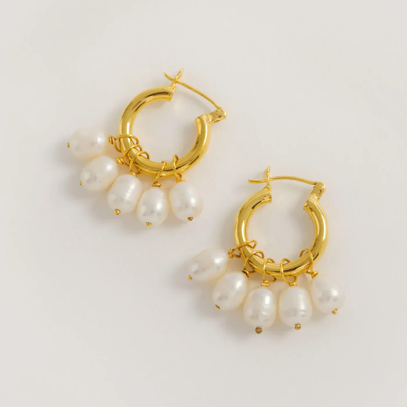 Freya Rose Mini Hoops Detachable Pearls