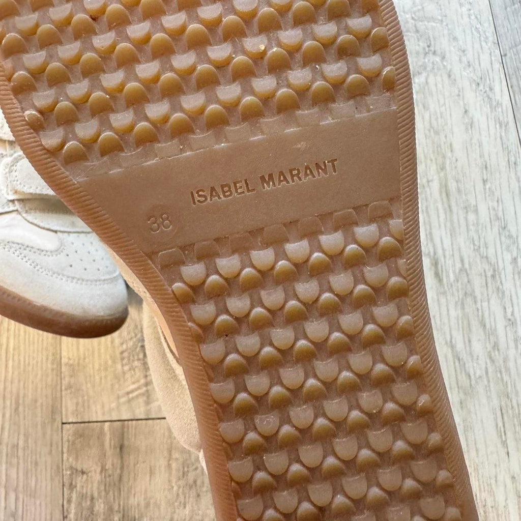 Isabel Marant Women's Cream and Tan Trainers