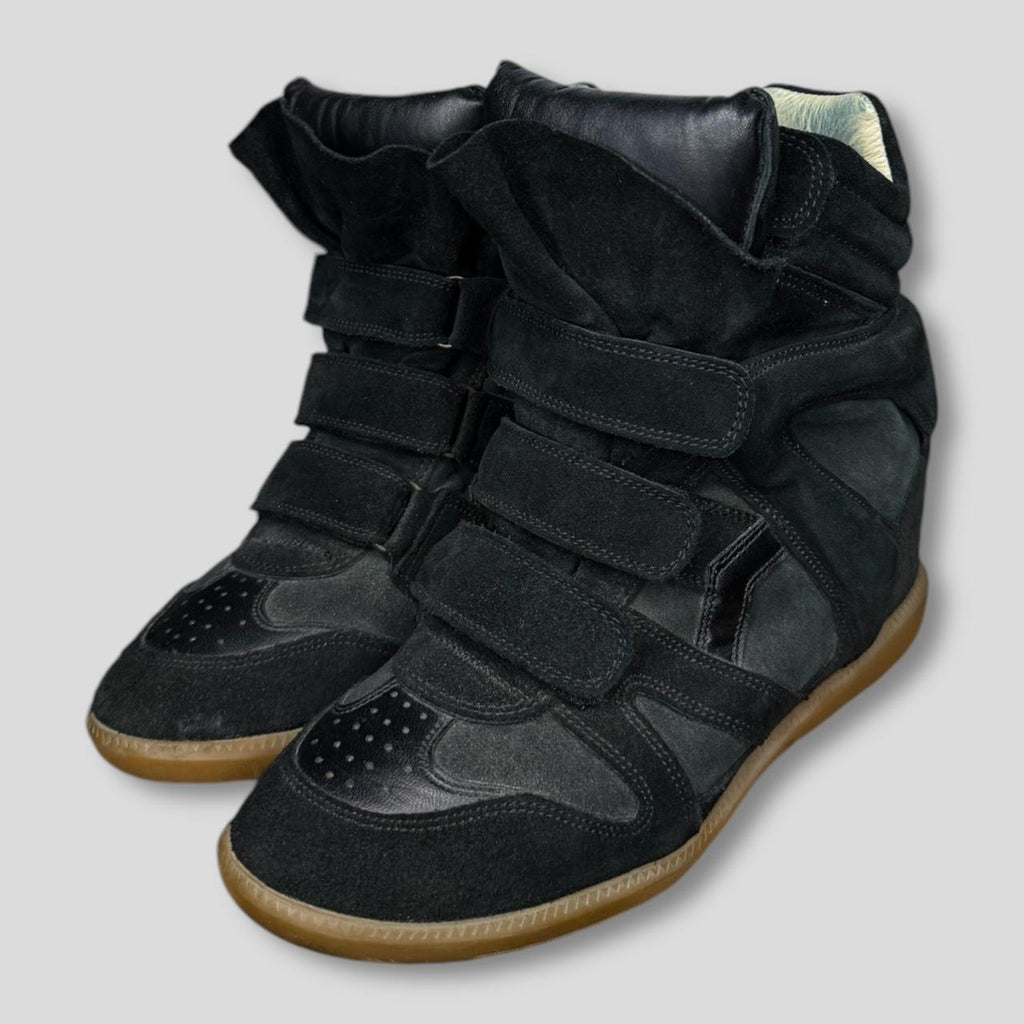 Isabel Marant Women's Black and Grey Trainers