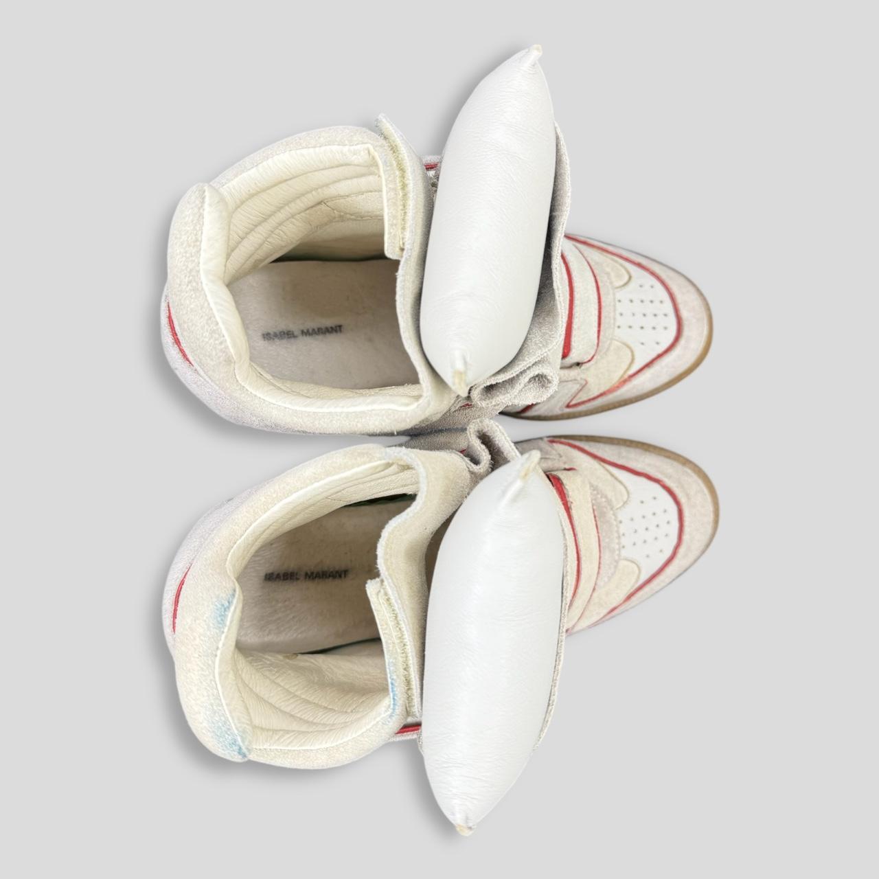 Isabel Marant Women's Cream and Red Trainers