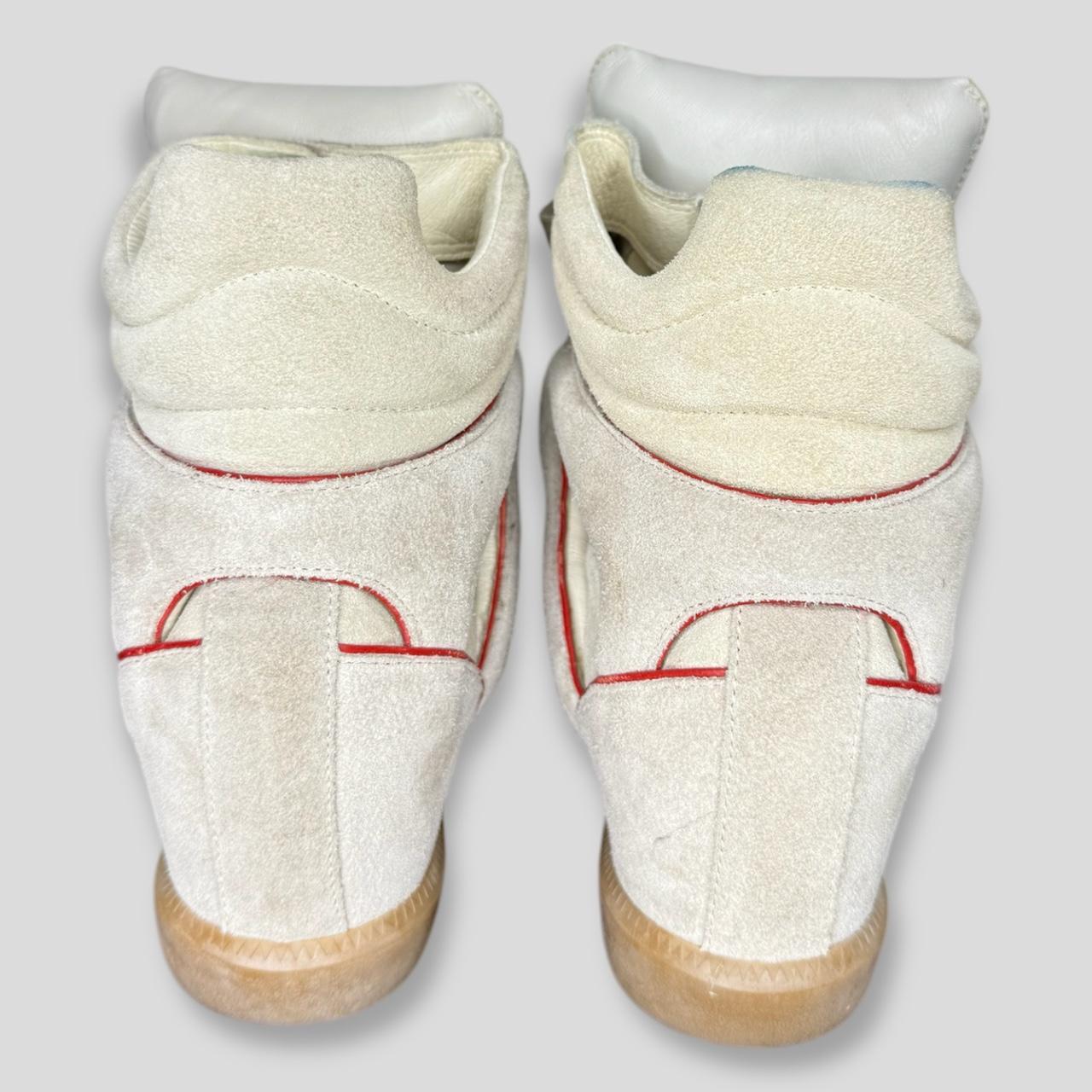 Isabel Marant Women's Cream and Red Trainers