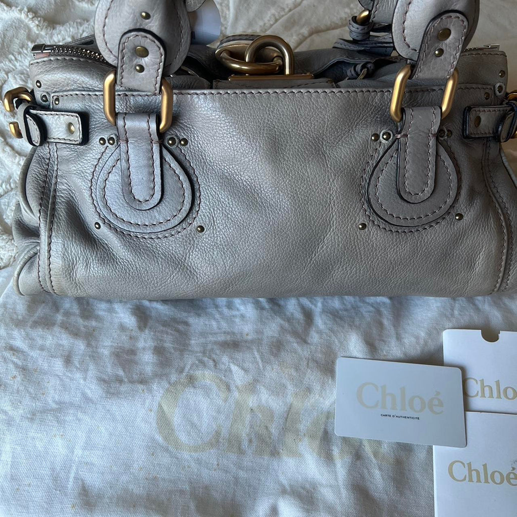 Authentic Chloé Paddington Bag – Grey