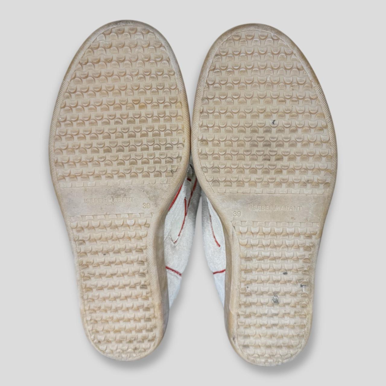 Isabel Marant Women's Cream and Red Trainers