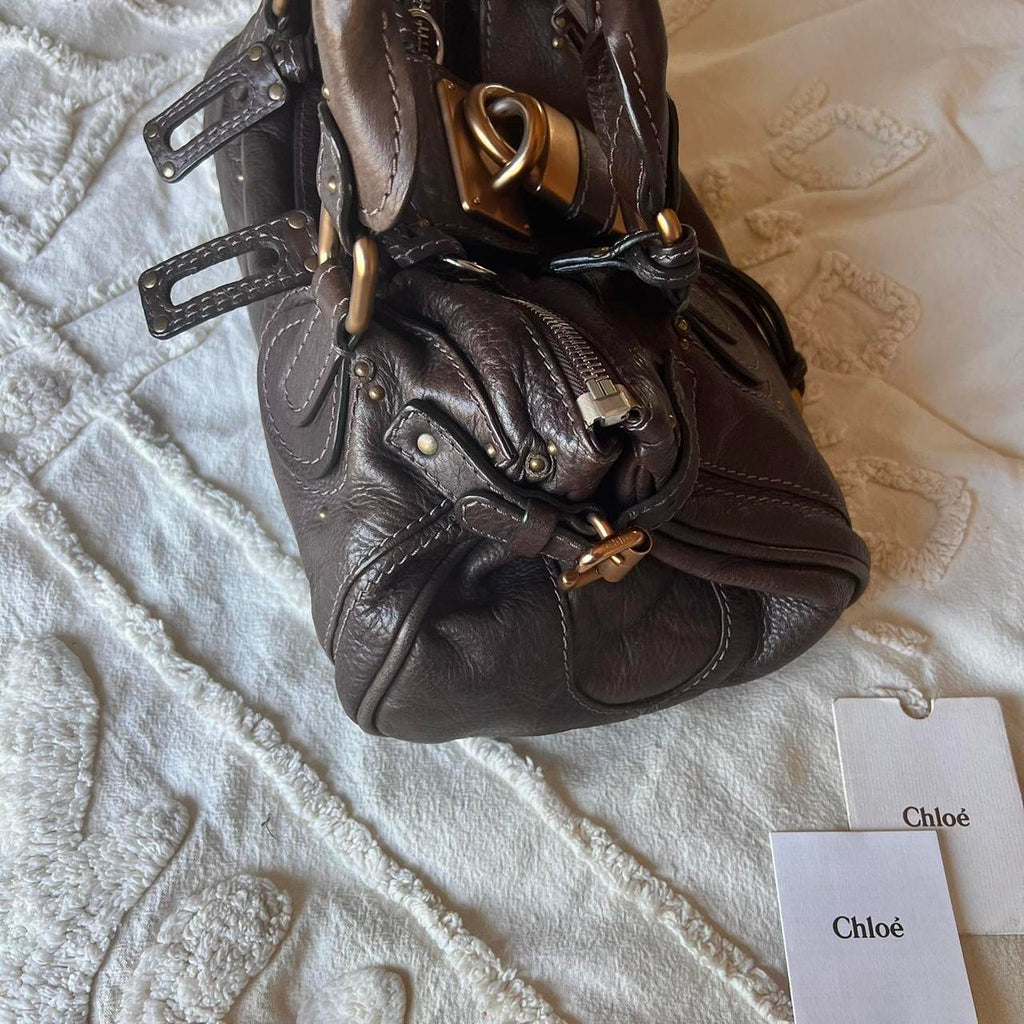 Authentic Chloé Paddington Bag – Dark Brown