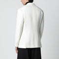 White viscose double-breasted suit
