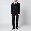 Blue pinstripe wool single-breasted suit