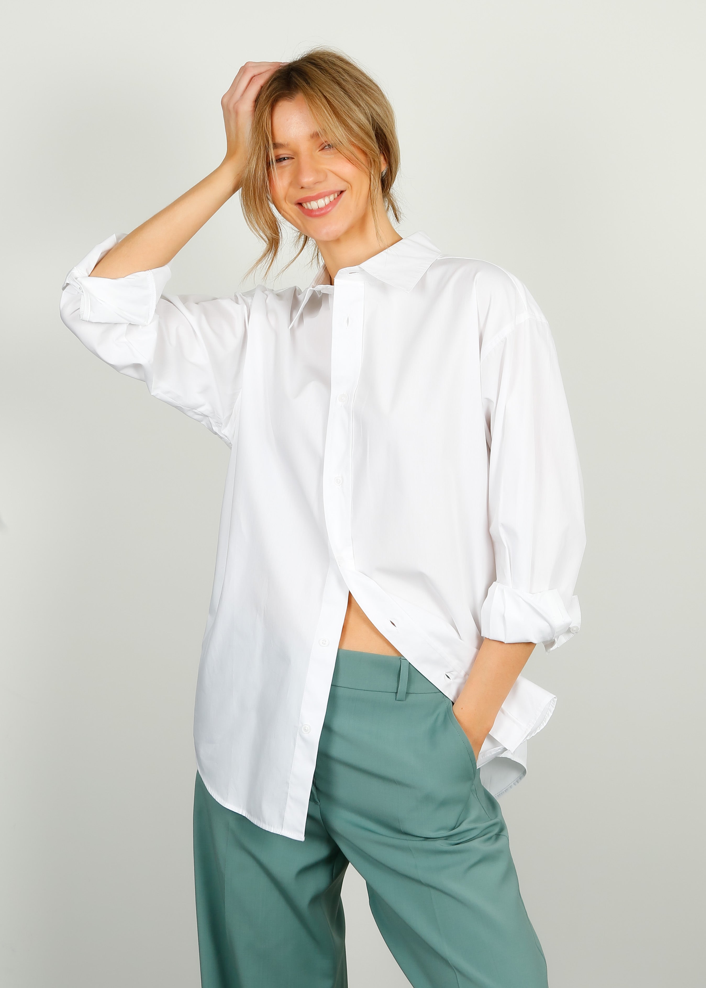 PARK Cotton Shirt in White