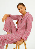 PARK Pyjama Set in Red, White Stripe