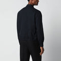 Blue wool shirt jacket