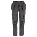 Herock Dagan Short Leg Water-Repellent Holster Pocket Kneepad Trousers Grey 36" Waist, 28" Leg