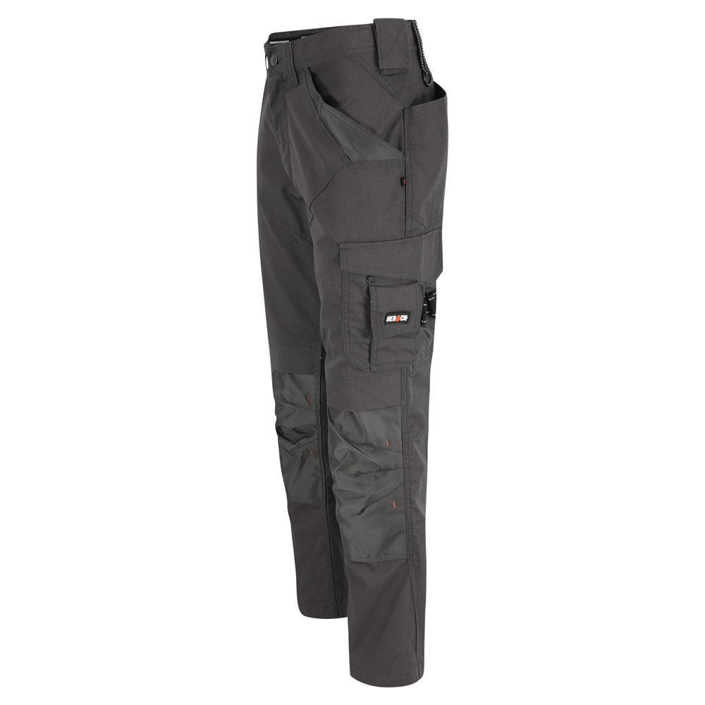 Herock Apollo Shortleg Multi Pocket Knee Pad Trousers Grey 30" Waist, 28" Leg