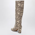 Lavinia boots in python-printed leather