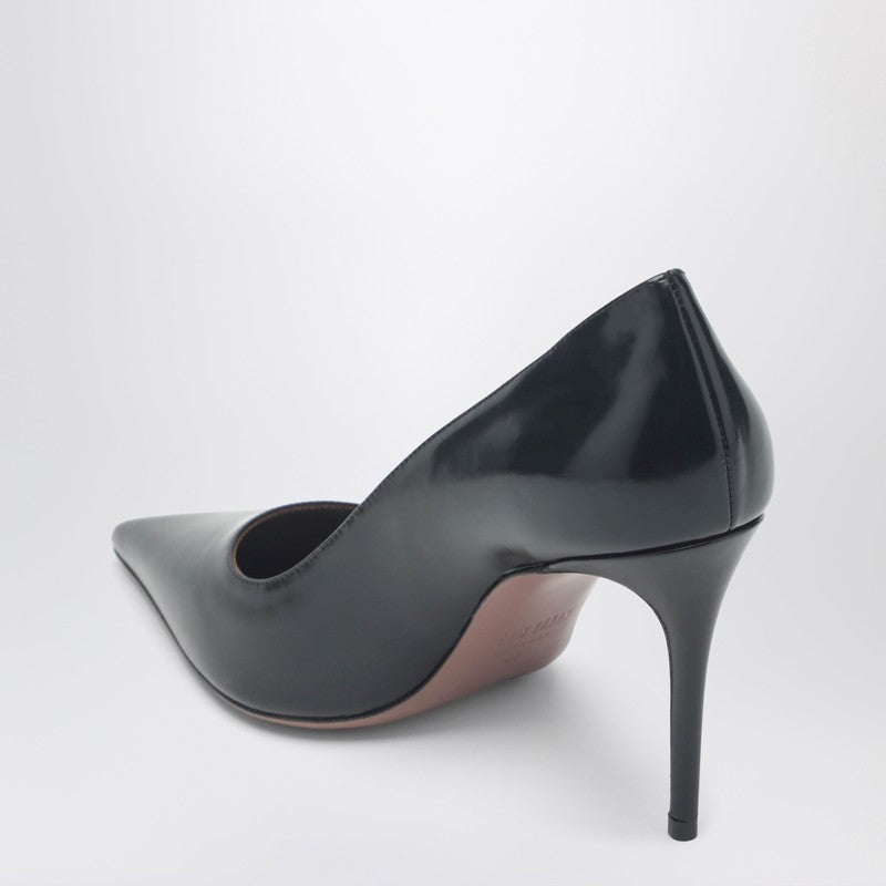 Vera 85 black leather pumps