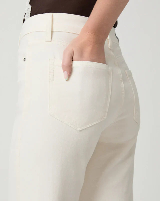 Paige Stevie Ankle in Cream Cloud