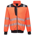 Portwest PW370 PW3 Hi-Vis Work Sweatshirt Orange/Black Medium