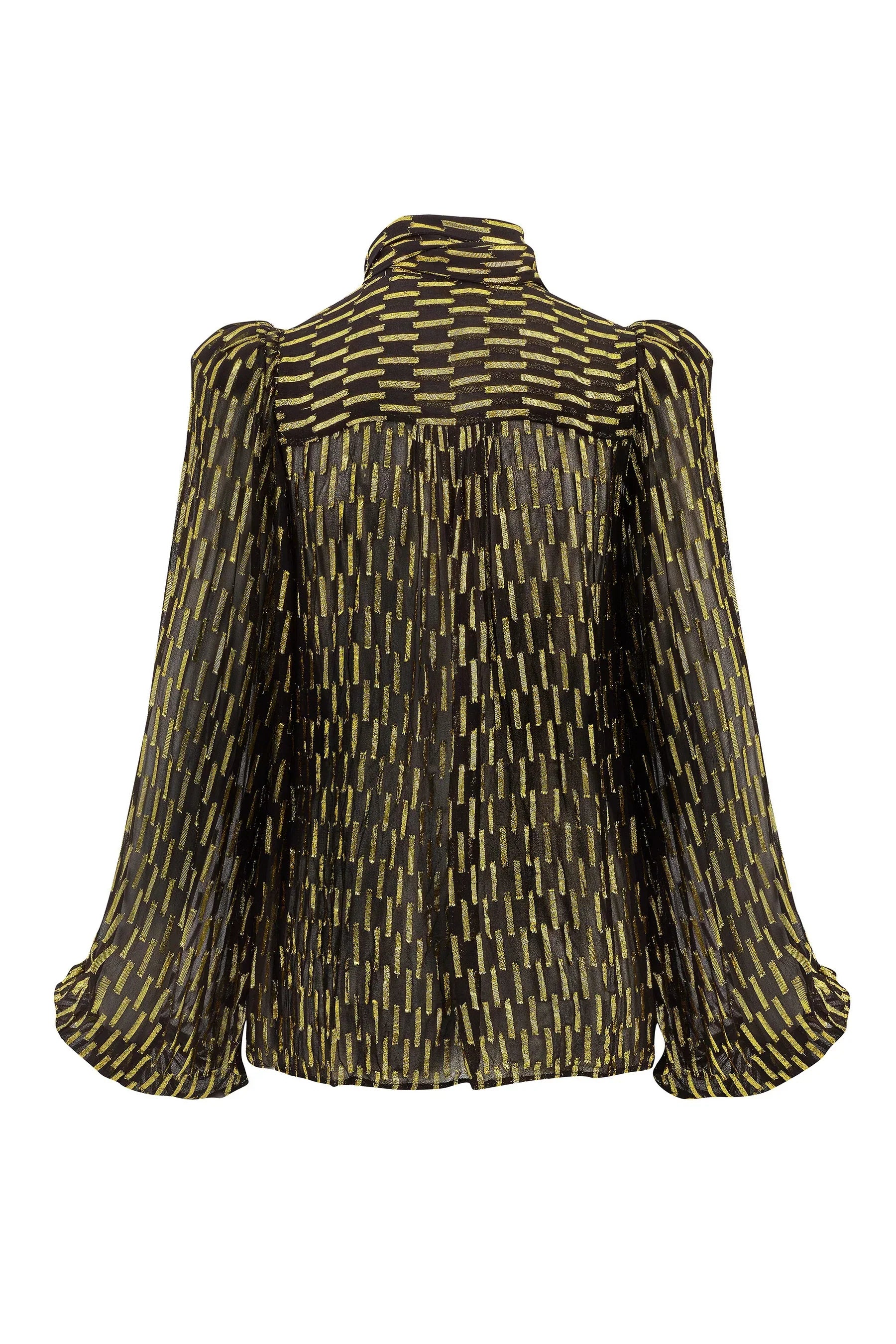 Queens of Archive Foxy Top in Black, Gold