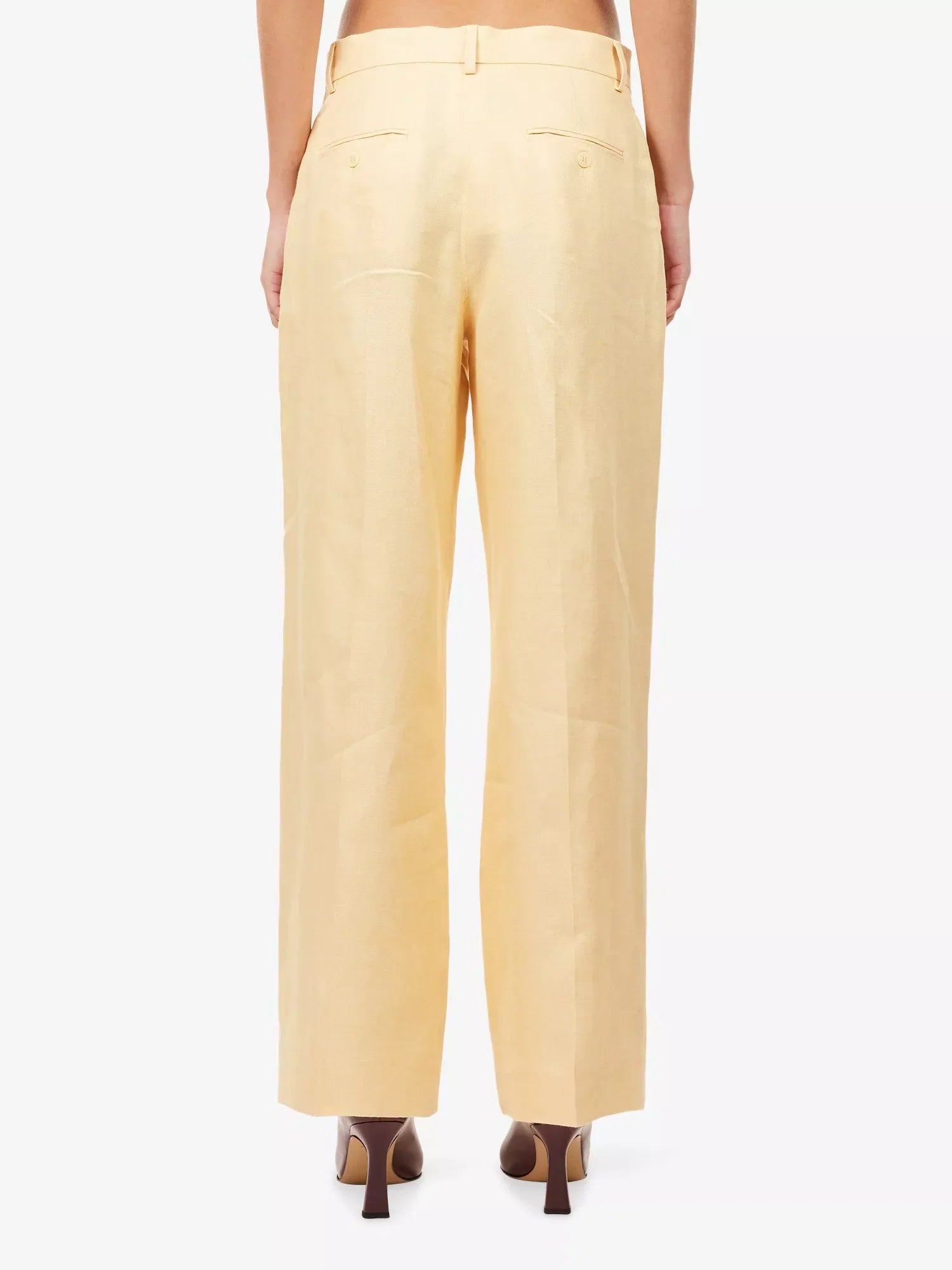 Weekend Maxmara Malizia Trousers in Light Yellow