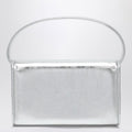 Silver Leather Micro Pilgrim Bag