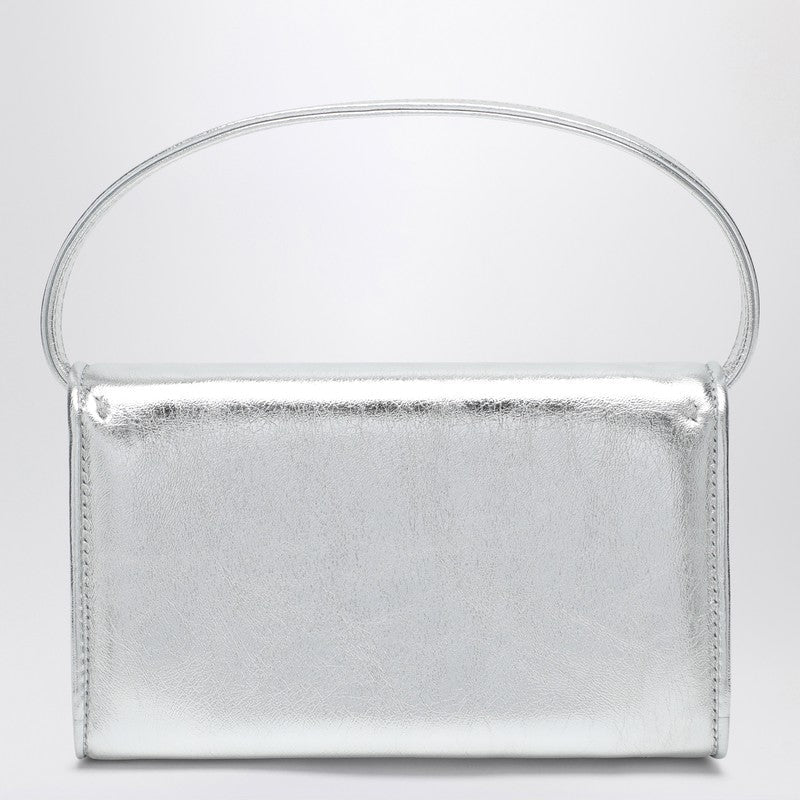 Silver Leather Micro Pilgrim Bag