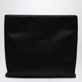 Trompette Clutch in black satin
