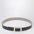 Belle Vivier Black/pink Leather Belt