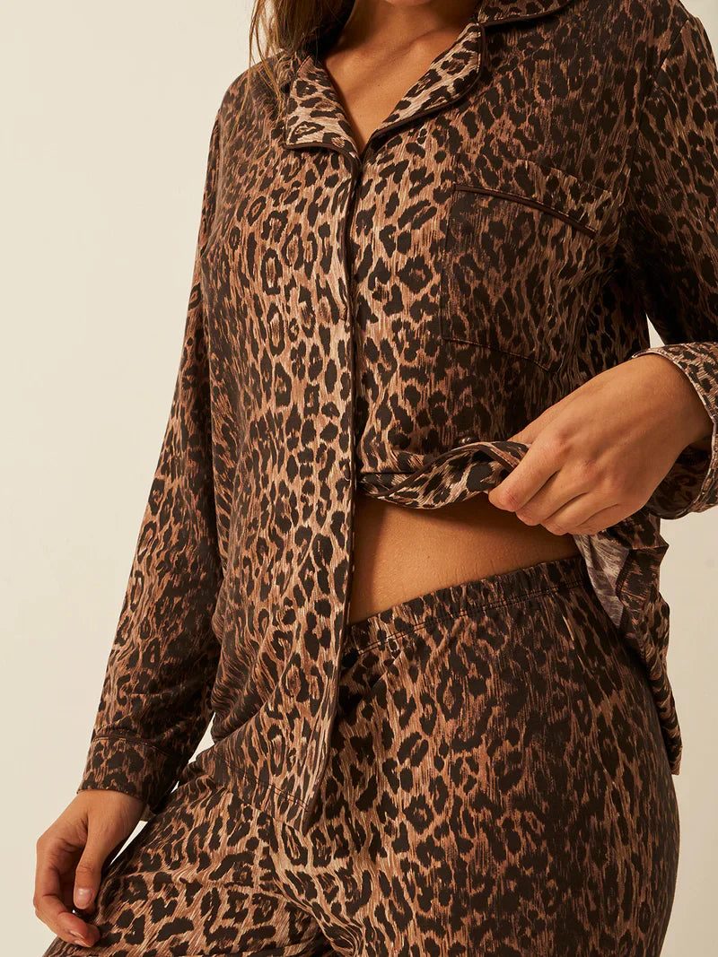 Stripe & Stare X RIXO Long PJ in Leo