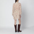Loriena beige dress with floral print