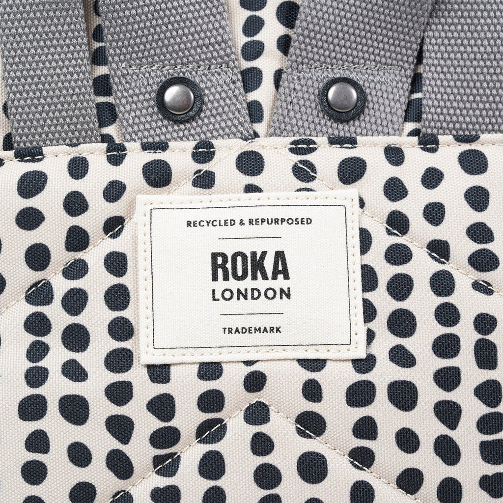 ROKA Bantry B Linear Dot Small Recycled Canvas Bag