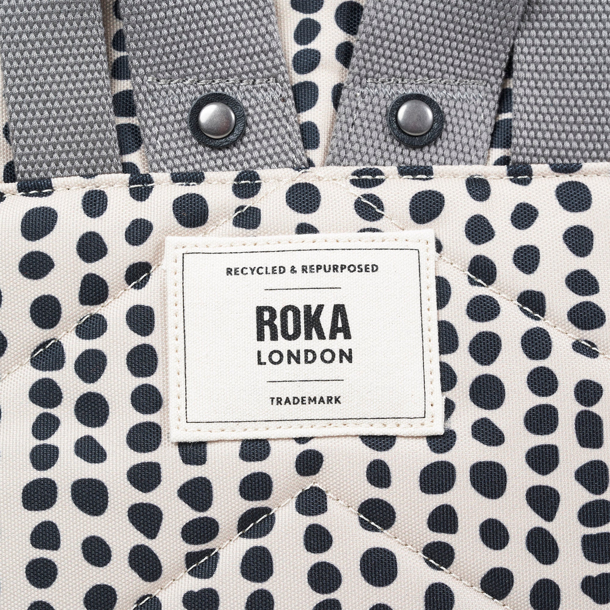 ROKA Bantry B Linear Dot Small Recycled Canvas Bag