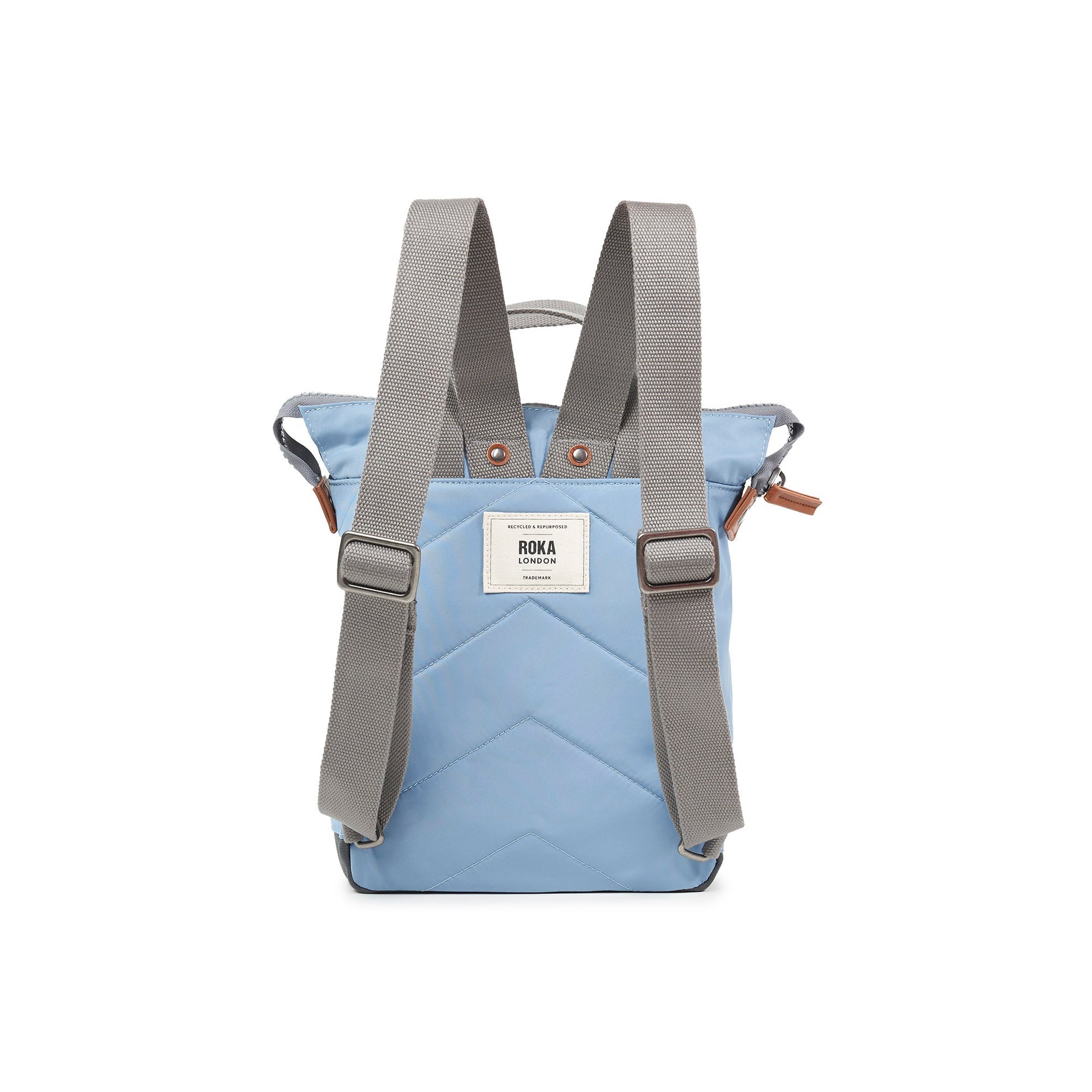 ROKA Bantry B Retro Blue Small Recycled Nylon Bag