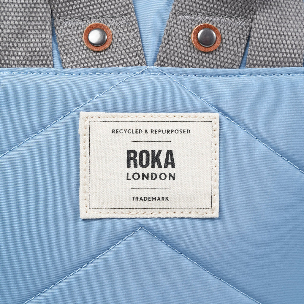 ROKA Bantry B Retro Blue Small Recycled Nylon Bag