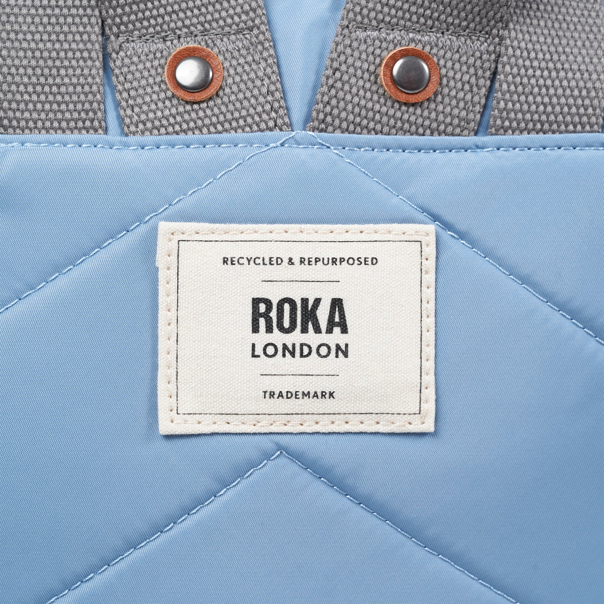 ROKA Bantry B Retro Blue Small Recycled Nylon Bag