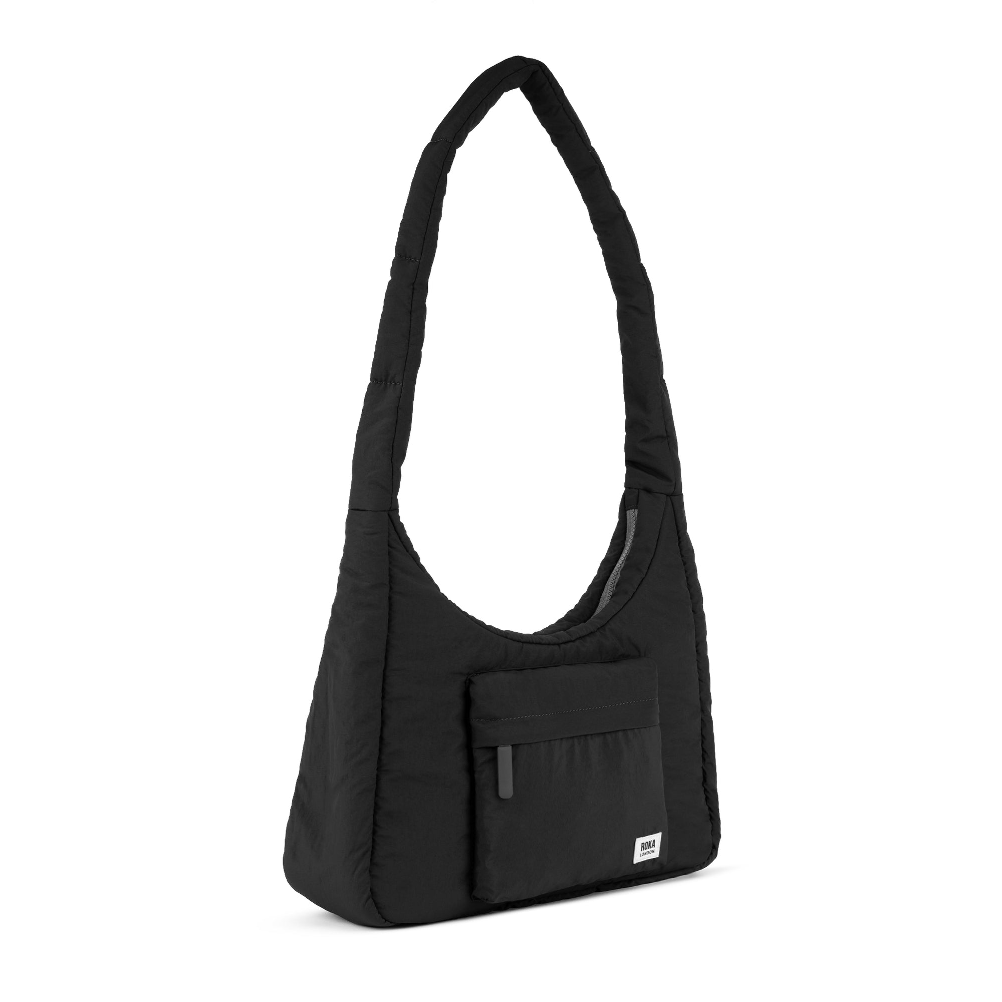 ROKA Belsize Black Medium Recycled Taslon Bag