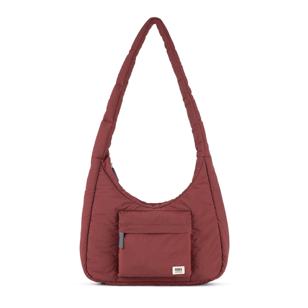 ROKA Belsize Bordeaux Medium Recycled Taslon Bag