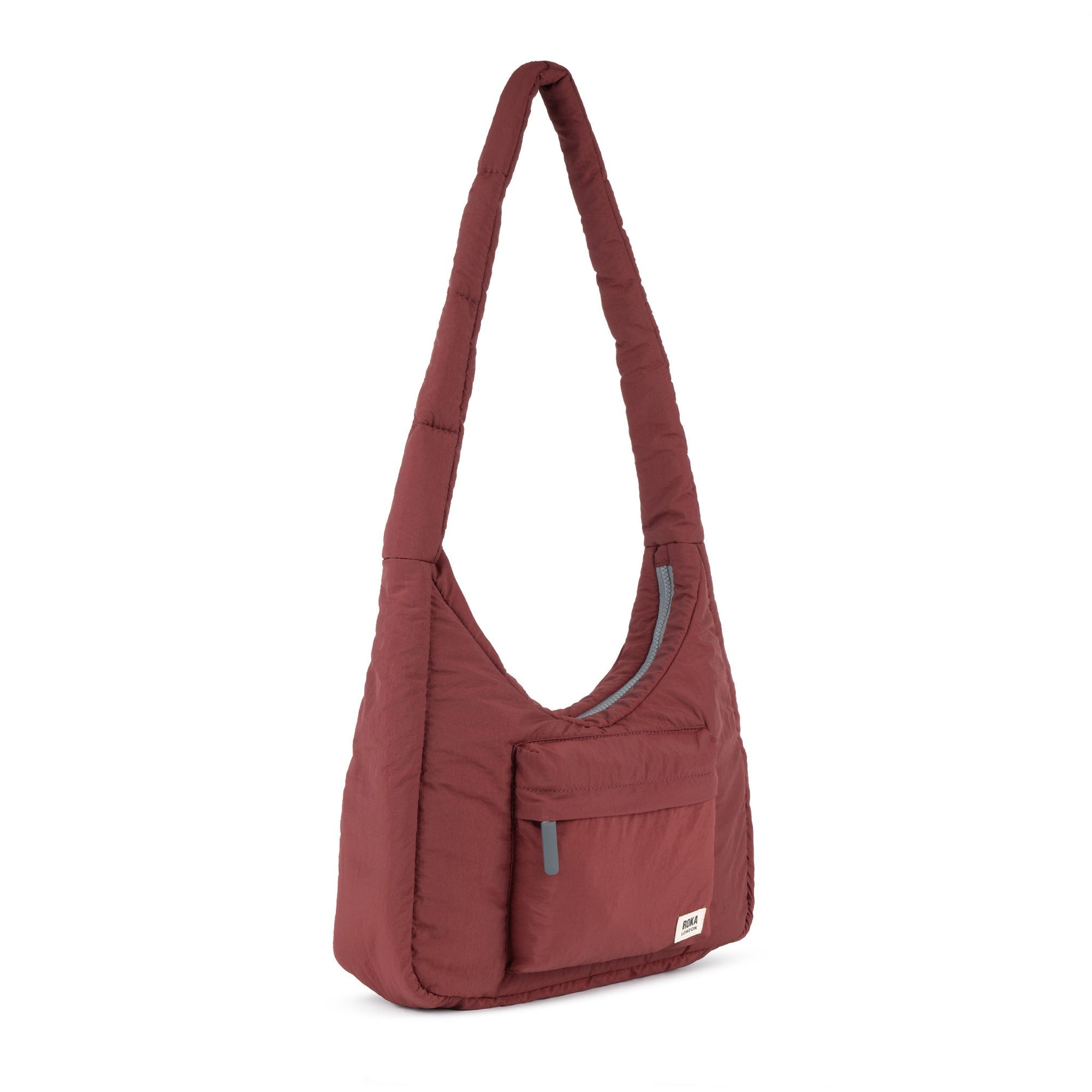 ROKA Belsize Bordeaux Medium Recycled Taslon Bag