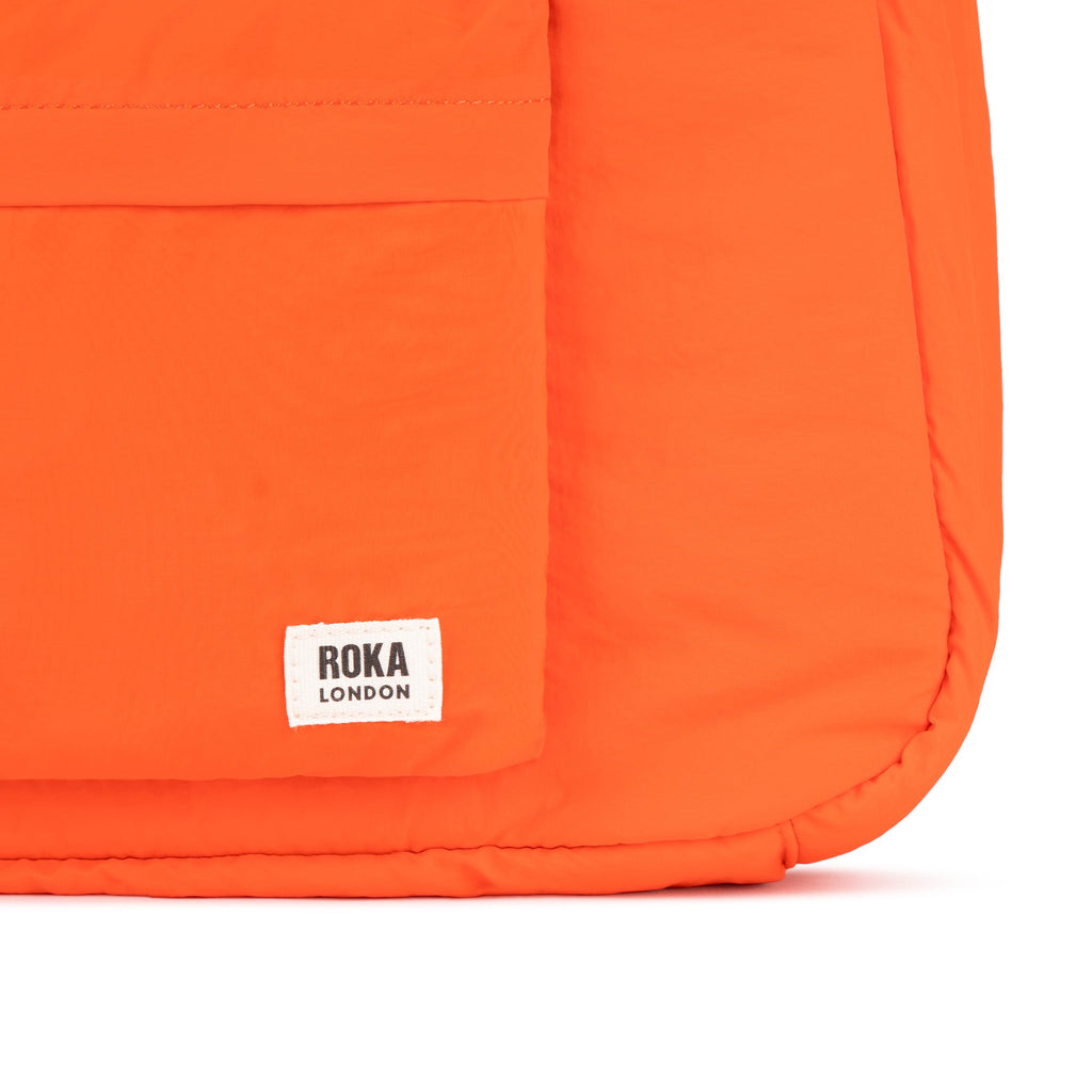 ROKA Belsize Tangerine Medium Recycled Taslon Bag