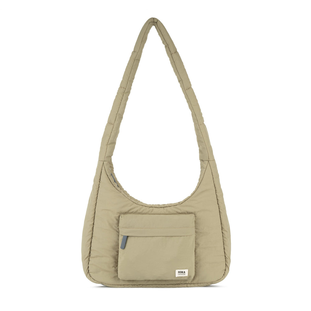 ROKA Belsize Taupe Medium Recycled Taslon Bag