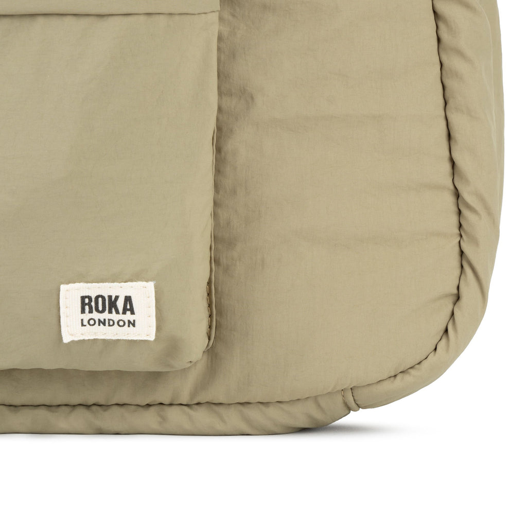 ROKA Belsize Taupe Medium Recycled Taslon Bag