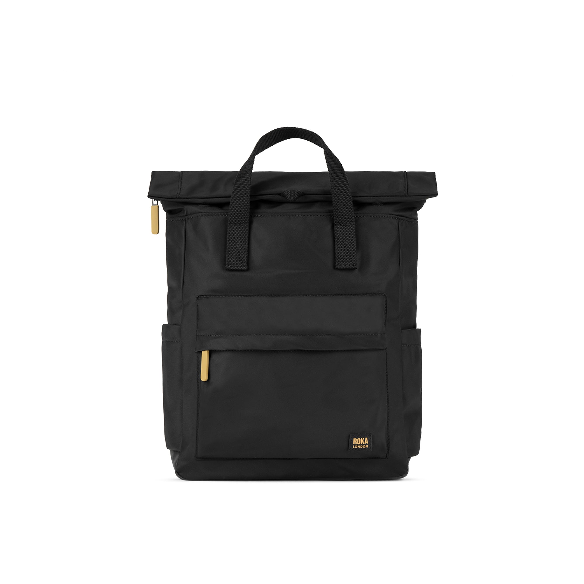 ROKA Canfield B Gold Label Black Medium Recycled Nylon Bag