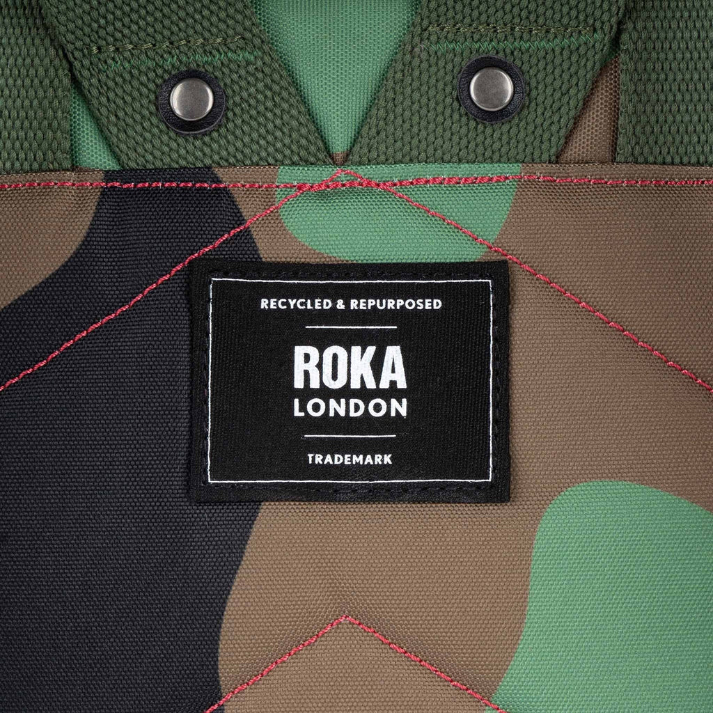 ROKA Canfield B Vintage Camo Small Recycled Canvas Bag