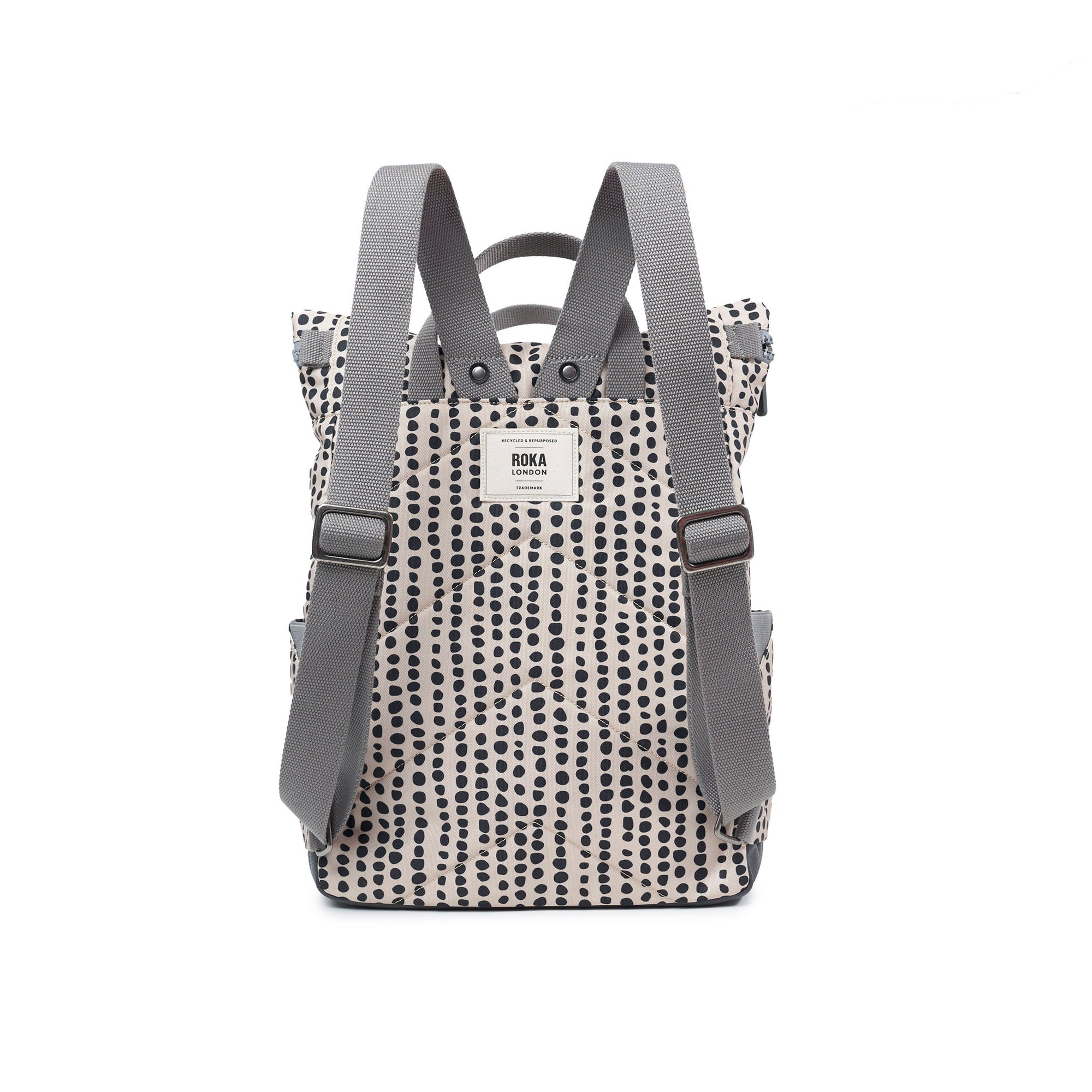 ROKA Canfield B Linear Dot Medium Recycled Canvas Bag