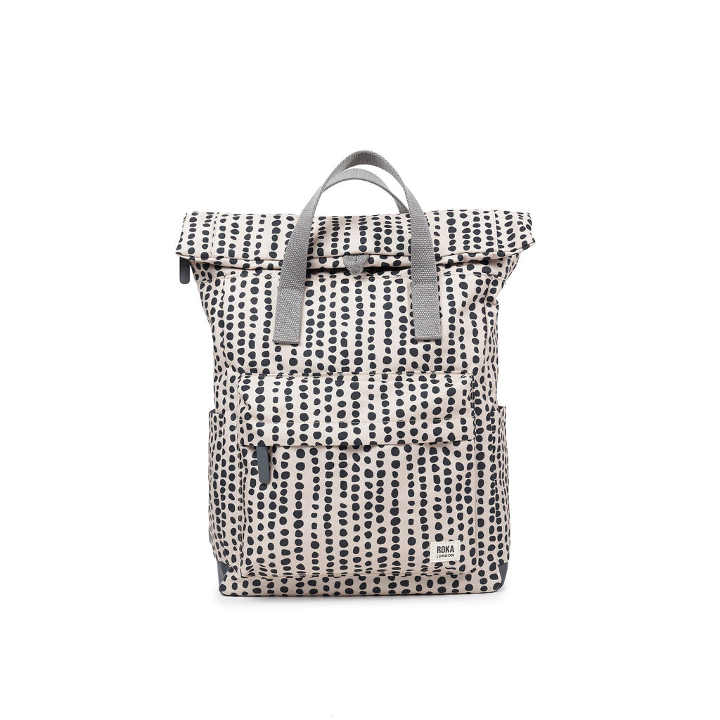 ROKA Canfield B Linear Dot Medium Recycled Canvas Bag