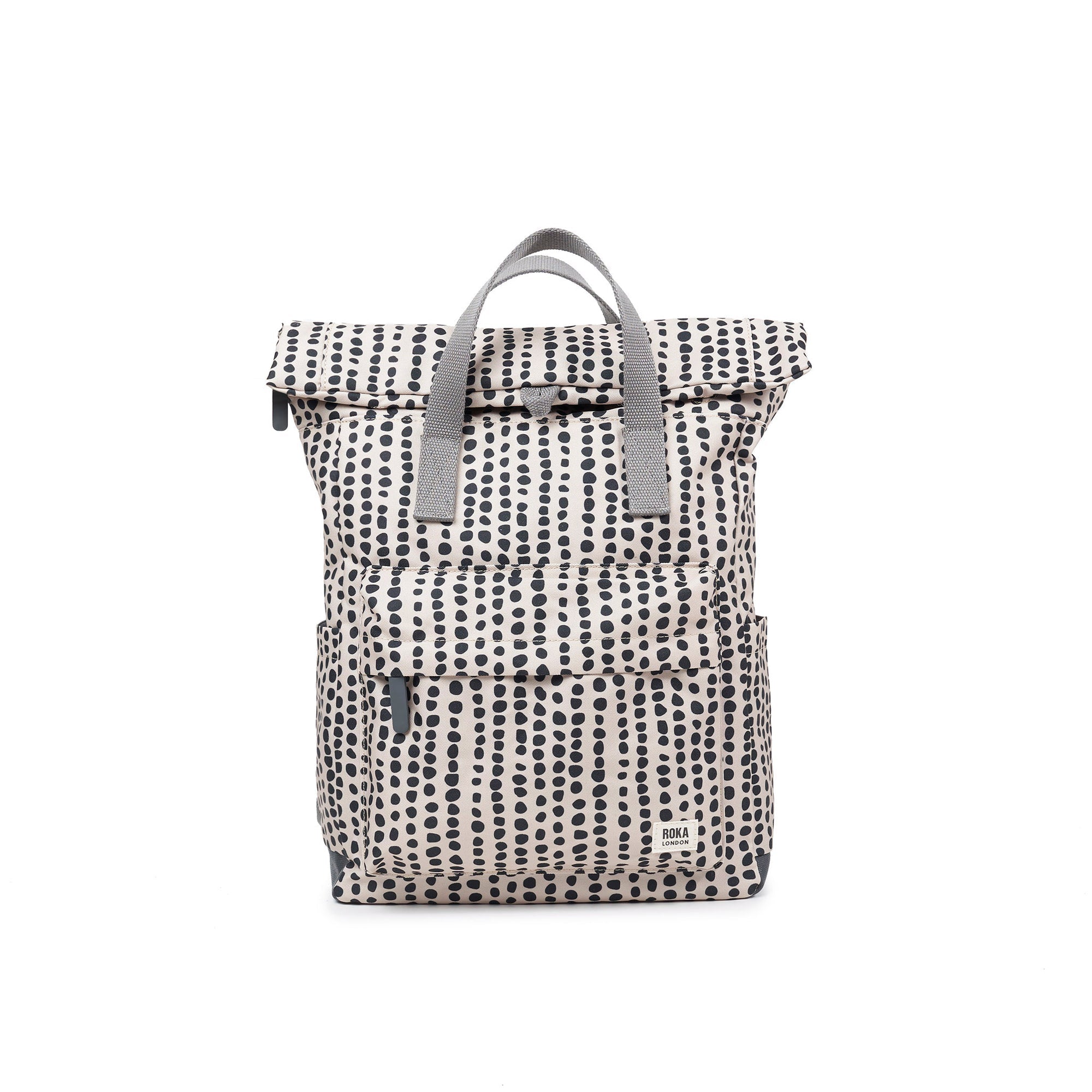ROKA Canfield B Linear Dot Medium Recycled Canvas Bag