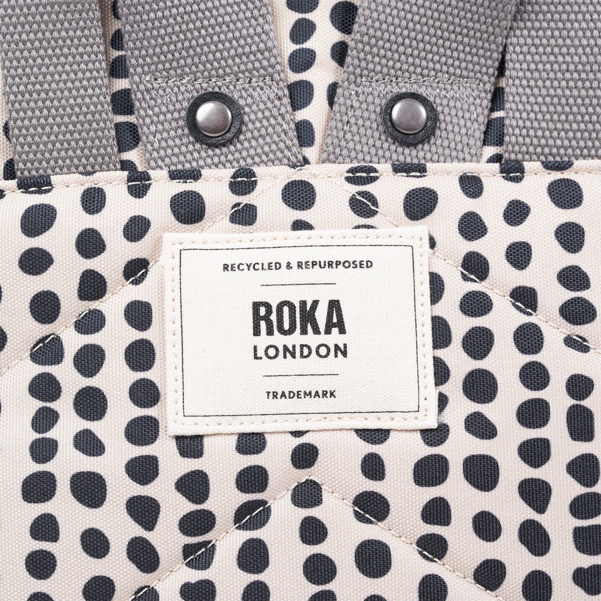 ROKA Canfield B Linear Dot Small Recycled Canvas Bag