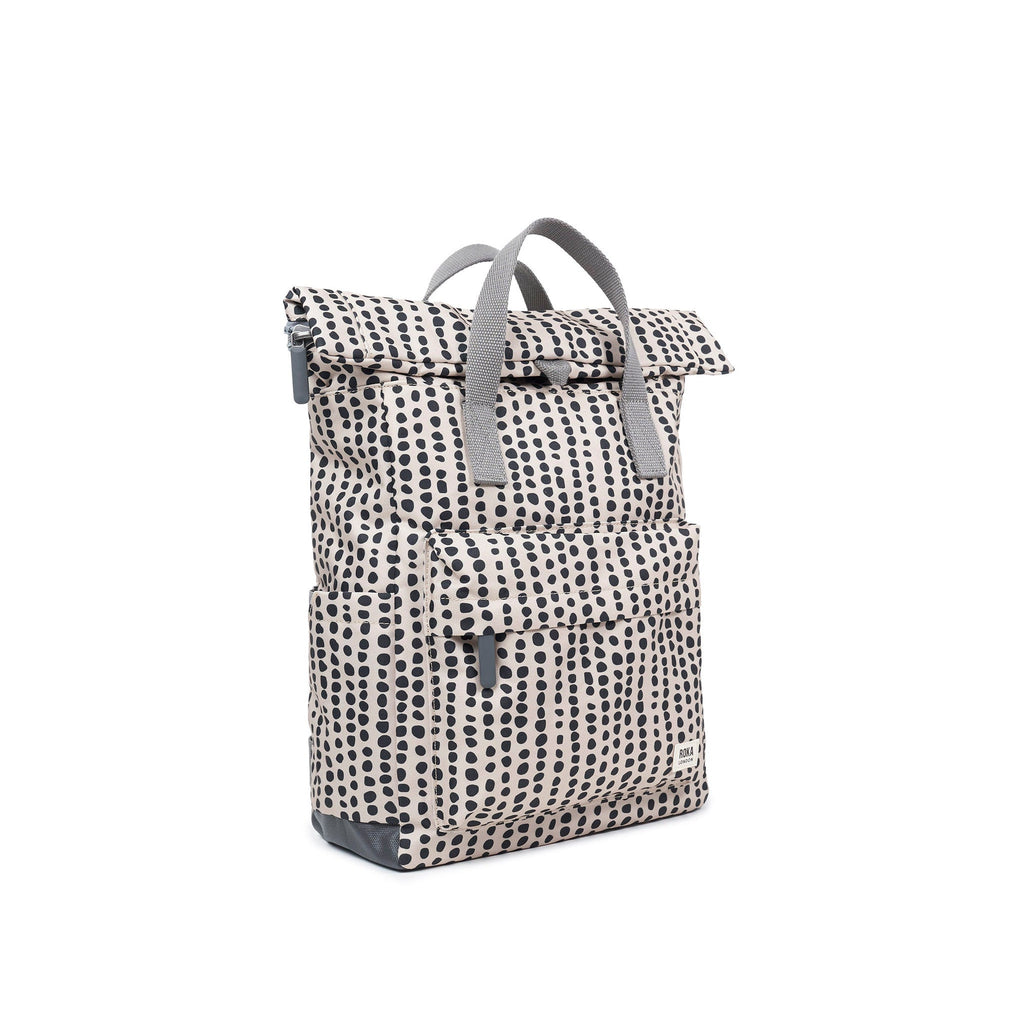 ROKA Canfield B Linear Dot Medium Recycled Canvas Bag