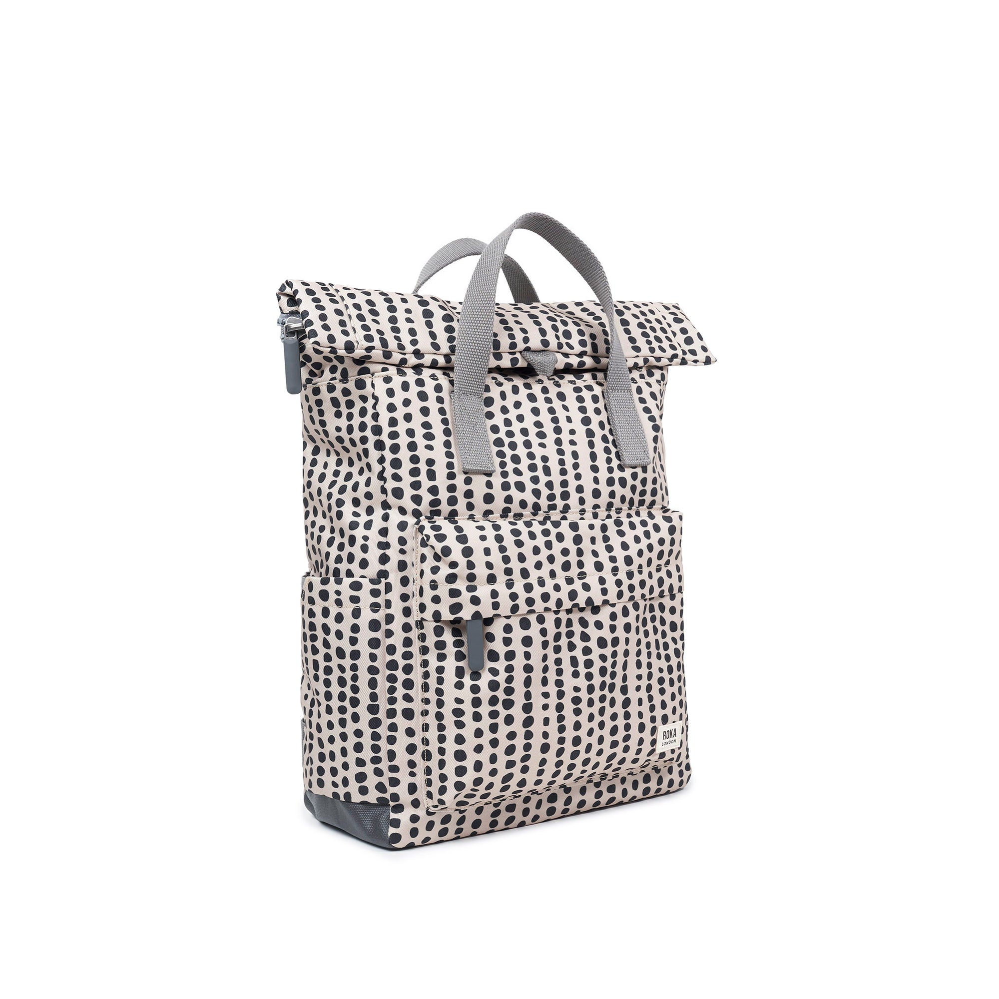 ROKA Canfield B Linear Dot Medium Recycled Canvas Bag