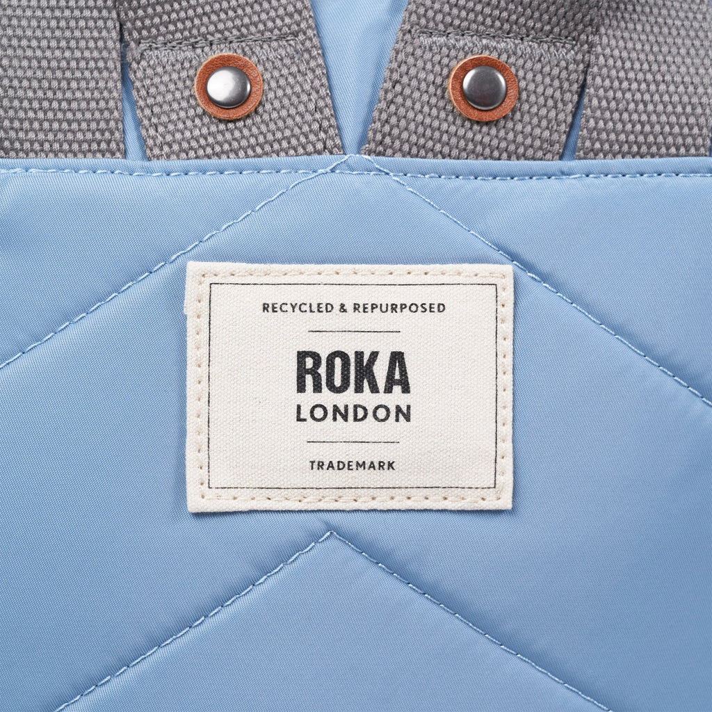 ROKA Canfield B Retro Blue Small Recycled Nylon Bag