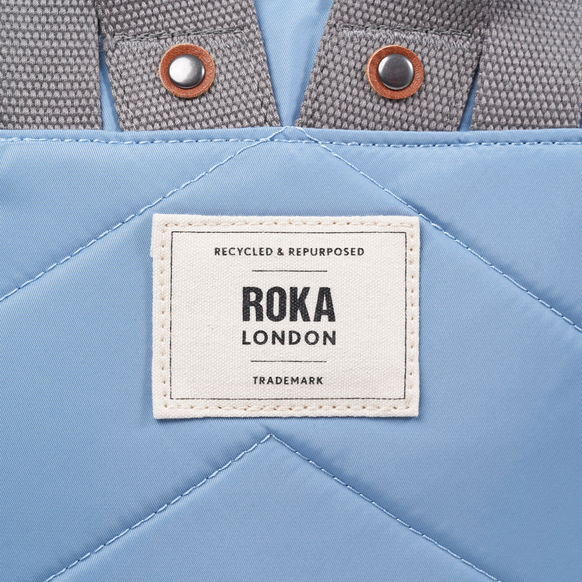 ROKA Canfield B Retro Blue Small Recycled Nylon Bag