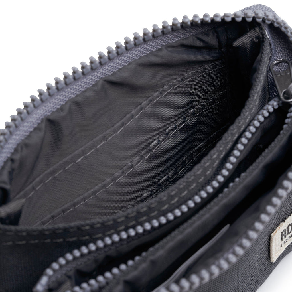 ROKA Carnaby Faded Black Small Recycled Canvas Purse