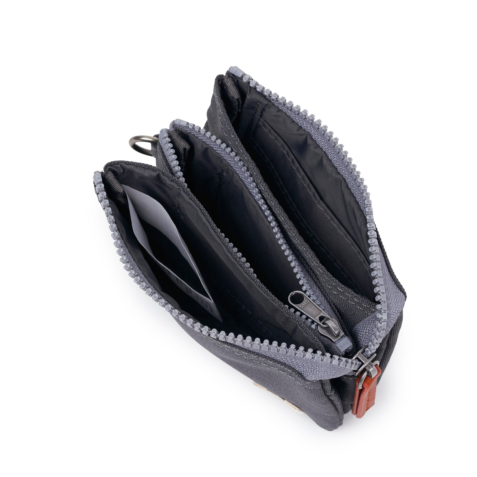 ROKA Carnaby Faded Black Small Recycled Canvas Purse